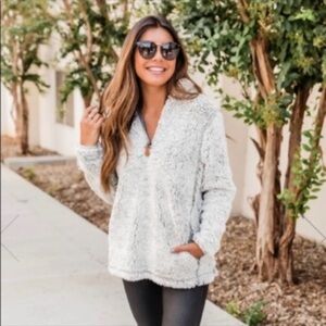 Love Tree 1X fuzzy teddy bear sweater pullover